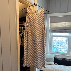 Multicolor Striped Sleeveless Dress